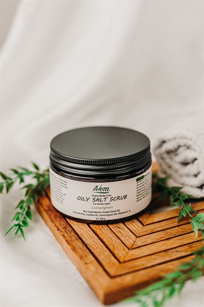 Oily Salt Scrub Lemongrass 300 gr